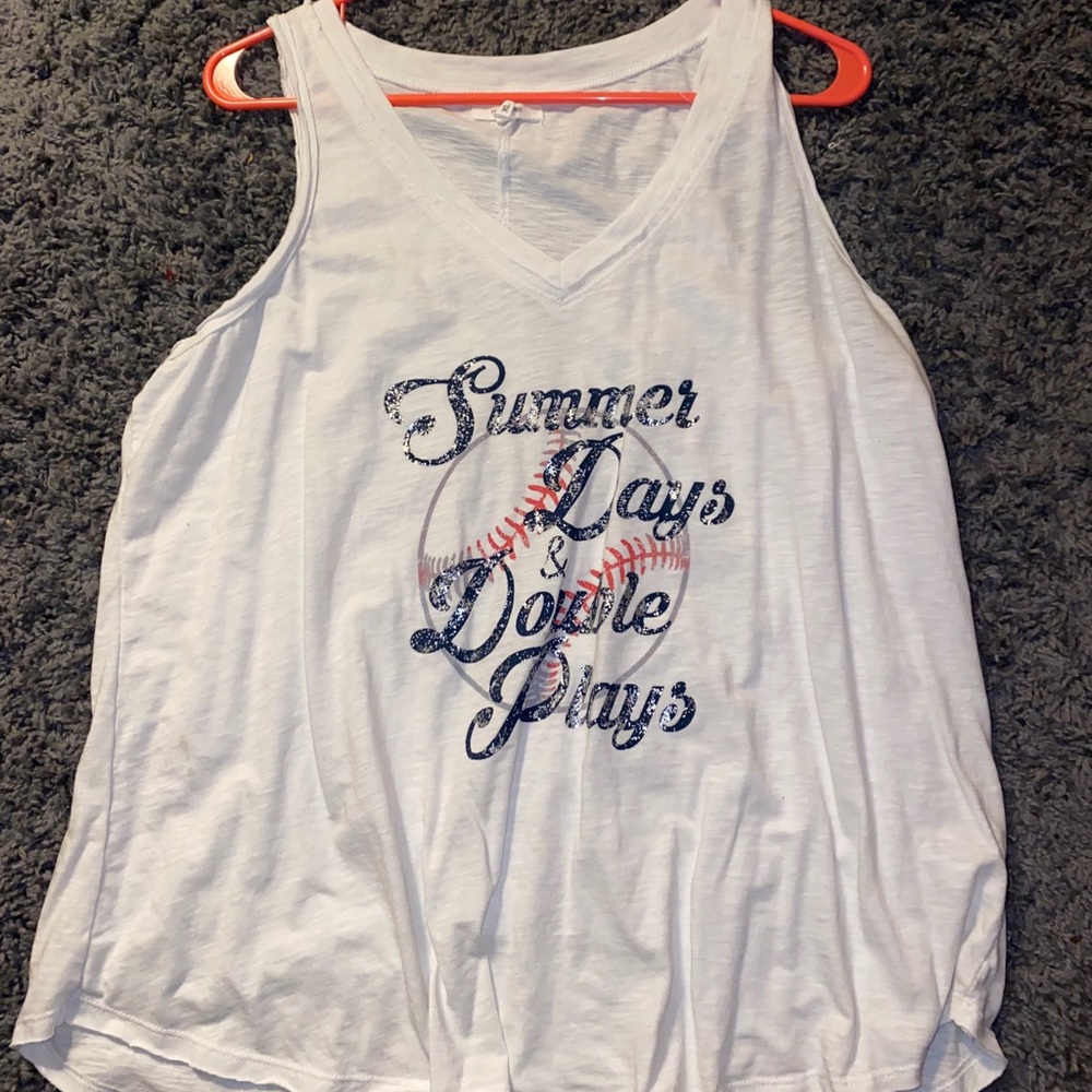 “Summer days, double plays” tank